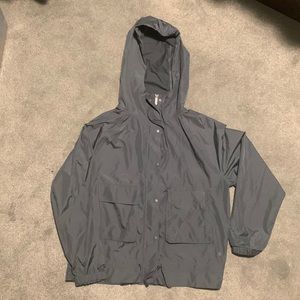 Apana grey rain jacket